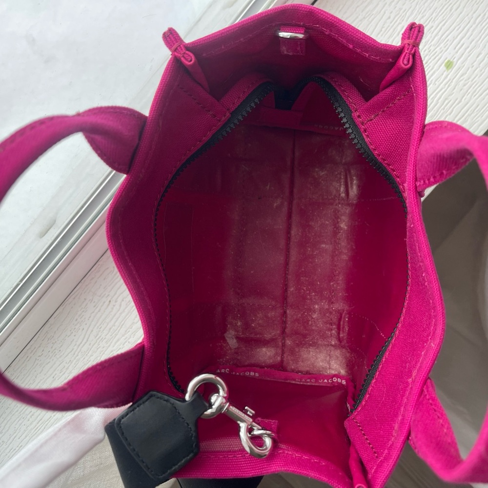 Marc Jacobs Fuchsia Canvas Tote - Picture 13 of 14